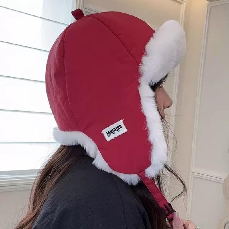 Warm Winter Beanie Hat Women Men Thick Fleece Lined Windproof Ear Protection Ski Flying Cap
