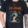 T-shirt Def Leppard Hysteria Rock Band su Nero Vintage Comfort Colors 1717 Tee