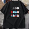 Summer Ice Cream Graphic Vintage Unisexs Cotton TShirt Oneckshortsleeved Tee Unisex Casual Tshirts Top Oversized Streetwear