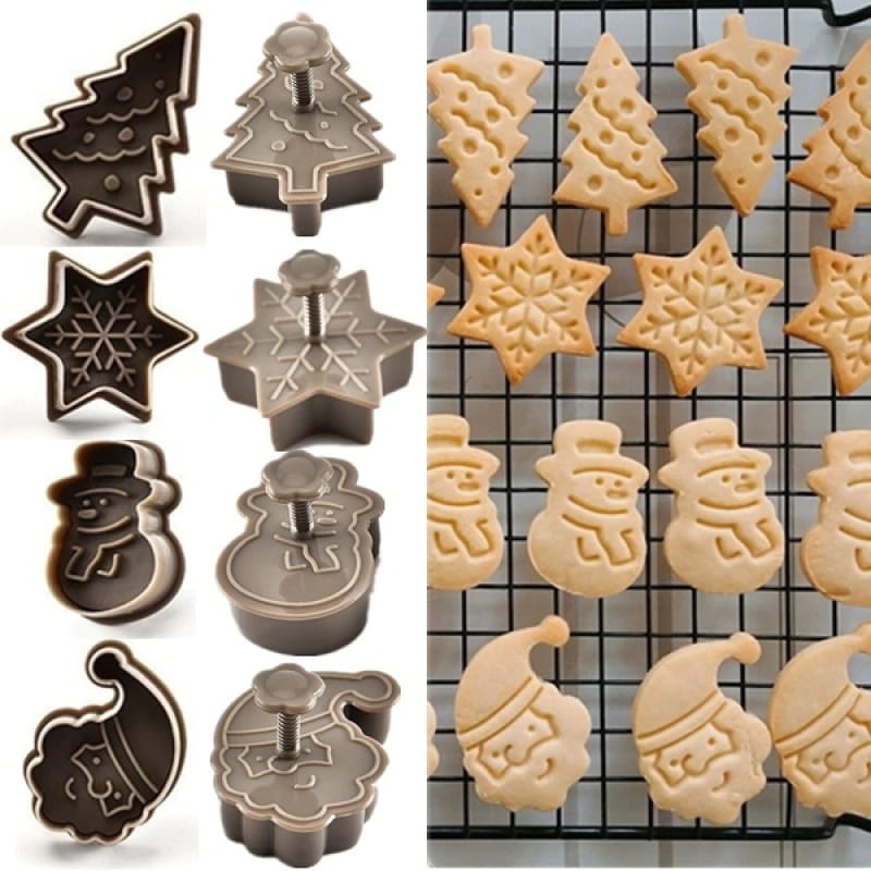 Christmas Theme Punch Cutter 4-Piece