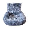 Lit pour chien dans la voiture Siège moelleux pour animal de compagnie avec sangles de sécurité Lit de voyage antidérapant pour chien Animaux de compagnie Coussin lavable pour la maison Voyage en voiture Petits Grands Chiens