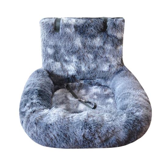 Lit pour chien dans la voiture Siège moelleux pour animal de compagnie avec sangles de sécurité Lit de voyage antidérapant pour chien Animaux de compagnie Coussin lavable pour la maison Voyage en voiture Petits Grands Chiens
