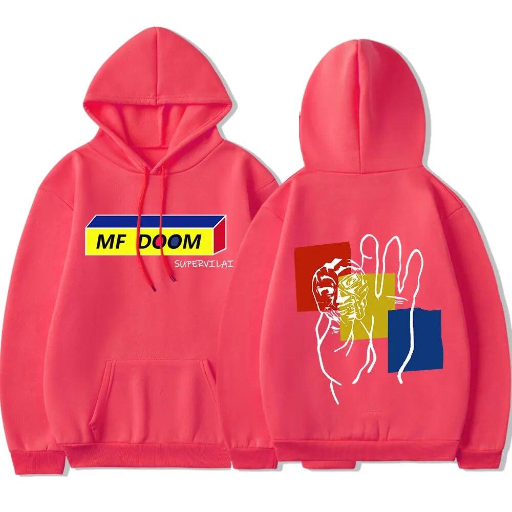 Hip Hop Rapper Mf Doom Hoodie Vintage Trend Fashion Sweatshirts Unisex Women's Graphic Gothic Print Streetwear Hoodies for Unisex Unisex