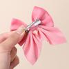 LOVEKIKI 2Pcs Starry Dots Red Velvet Bow Hair Pins Hair Clips Kids Girls Fashion Barrettes Ponytail Holder Headwear Accessories