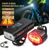 Bike Light T6 LED Bicycle Front Lamp Rechargeable Bicycle Headlight Tail Red Light MTB Road Bike Headlamp Cycling Accessories