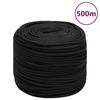 Vidaxl Sailing Rope, Solid Black, 8 Mm, 500 M, Polypropylene