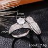Luxury Ring Fashion Rings Jewelry Two-piece Ring Set for Women