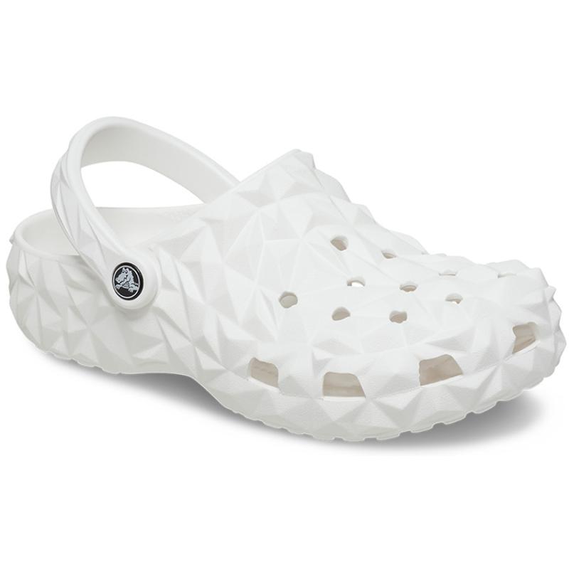Crocs Sandale tip saboți geometrici clasici Unisex 'Alb'