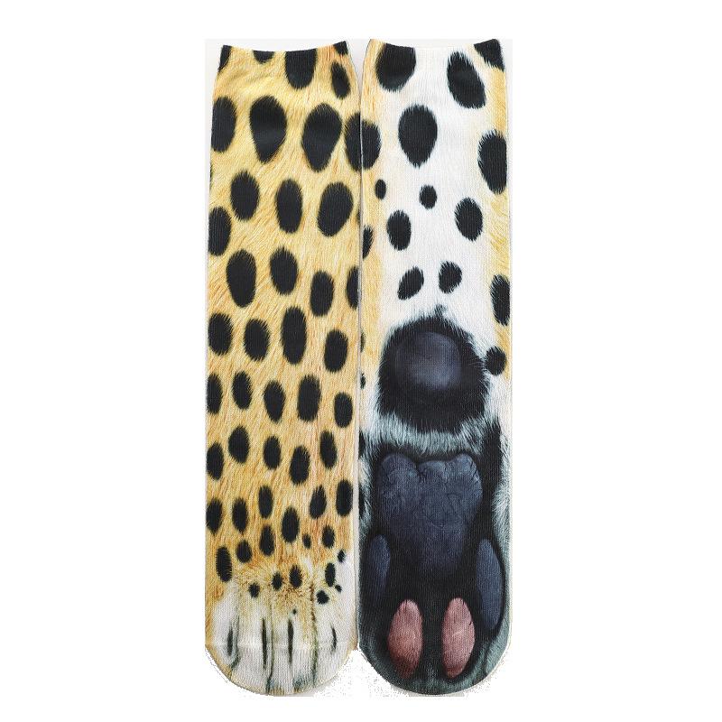3D Print Socks Unisex Funny Socks Men Women Harajuku Hosiery Different Styles Animal Paw Pattern