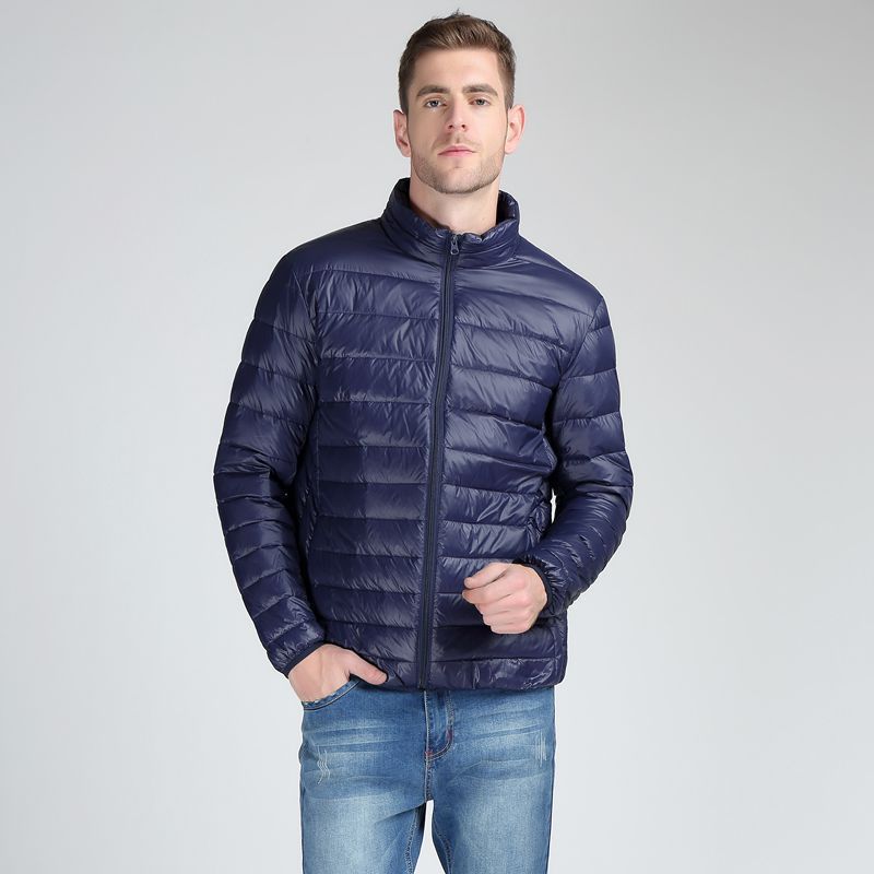 Winter Men's Stand-up Collar Cotton Clothing Fashion Warm and Thick Down Jacket