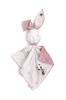 Bunny Plush Toy Doudou Double-Sided Cotton and Minky - Balloons - Dusty Pink