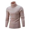 Men's Casual Slim Turtleneck Sweater Warm Long Sleeve Tops Knitwear Plus Size Warm SlimBase Suit Keep Warm Clothes Long Top