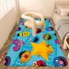 Sesame Street Cartoon Printed Floor Mat INS Style Soft Bedroom Floor House Laundry Room Mat Anti-skid Household Carpets
