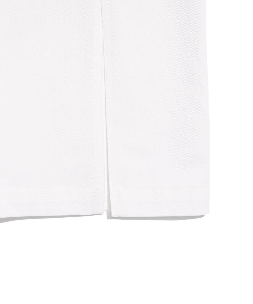 Hardcore Happiness Basic Slit Long Dress_White