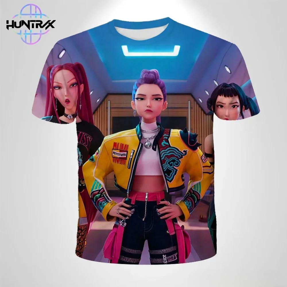 T-Shirts Girls Casual Fashion Cartoon Printed Short Sleeve Kids Comfort Girl T-Shirt Clothing Top