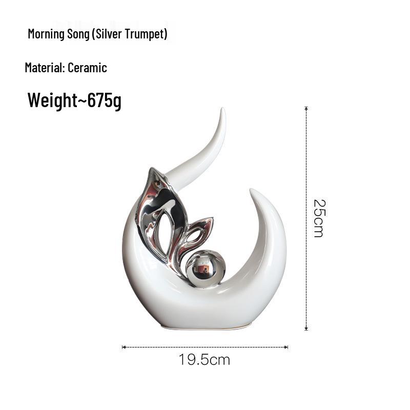 European Style Luxurious Ceramic Ornament for Home or Office Decor