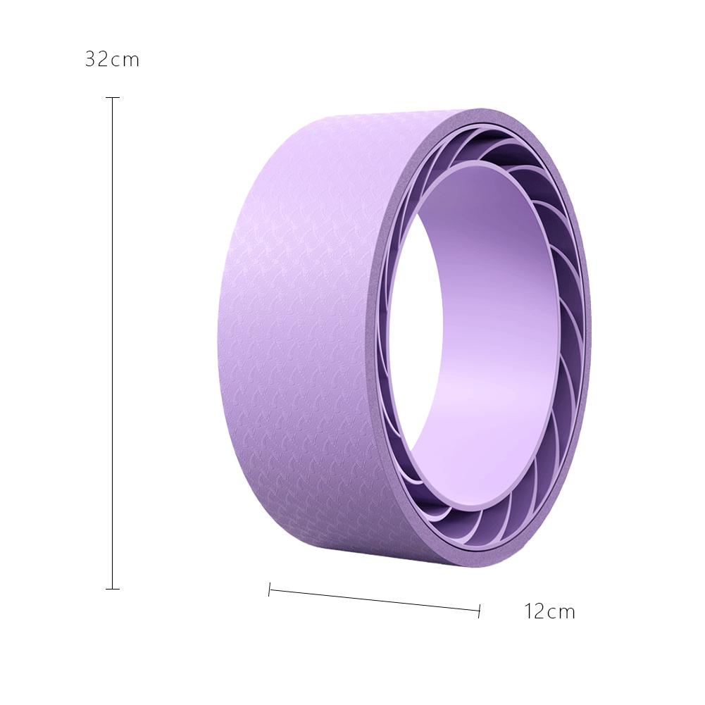 Yoga Wheel PP Non-Slip Yoga Spine Roller Wheel Circle for Back Pain Ain Relief and Improving Backbends Flexibility Train Practical Use