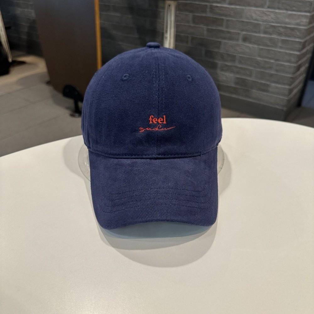 Fashion Adjustable Rugged Baseball Cap Embroidery Letter Wide Brim Sun Hat Solid Color Duck Tongue Cap For Women