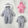Baby Jumpsuit Jacket For Boys And Girls Thickened Infant Outfit Warm And Thickened For Outdoor Wear Romper