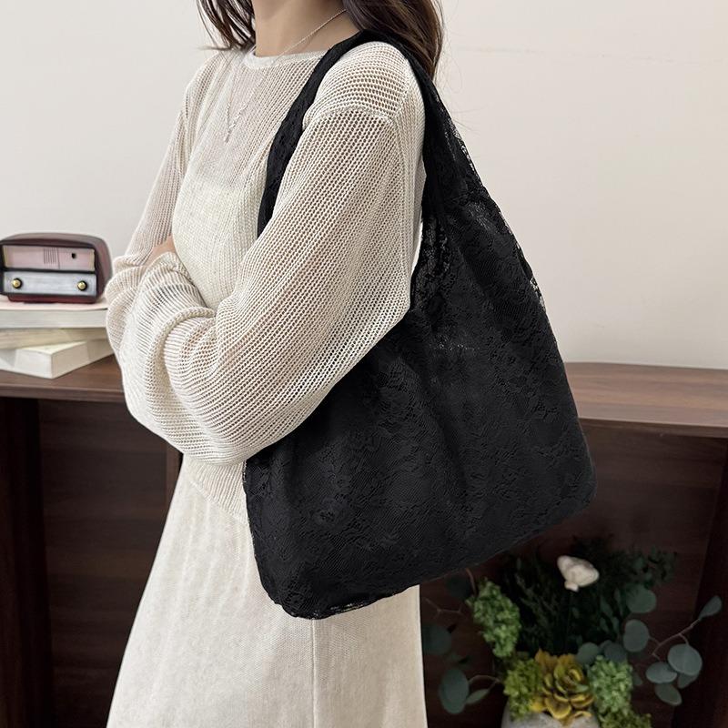 Small Fresh and Gentle Wind Lace Shoulder Bag, Lace Fairy Bag with Skirt, Tote Bag Tide