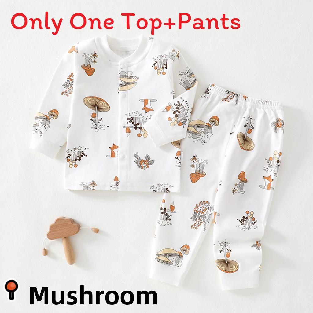 Baby Boys Girls Cotton Pajama Sets With Antibacterial Fabric For Newborns