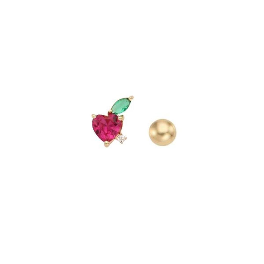 LLOYD Peach Tropical 14k Half Piercing LPFJ4021G