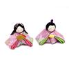 Osaka Choseido Hina Compact Mini Hina Hinamatsuri Chirimen Elegant Poterie Hina Doll Frame Decoration Dolls, Dolls, Dolls, Craft,