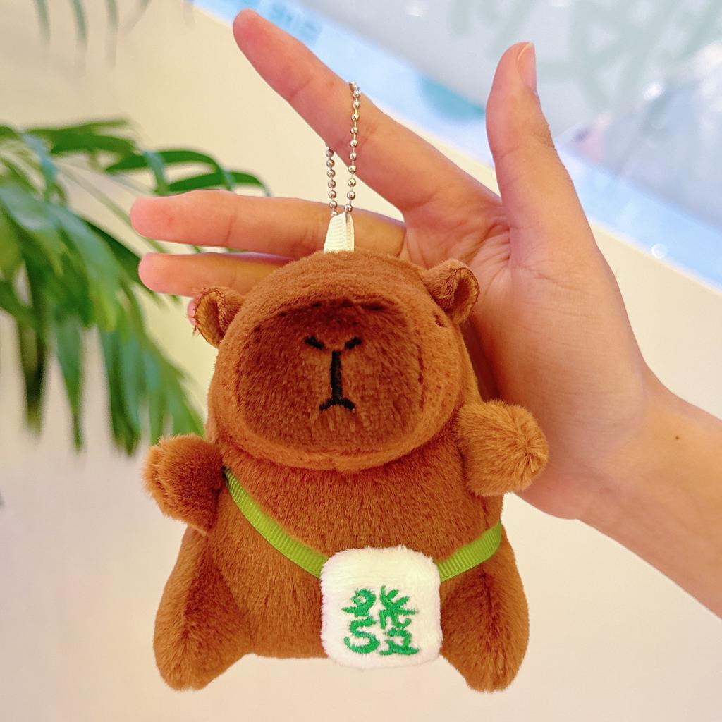 Niedlicher kreativer Simulationstieranhänger Rucksackanhänger Plüschtierpuppe Taschenanhänger Schlüsselanhänger Kinderspielzeug Schönes Geschenk