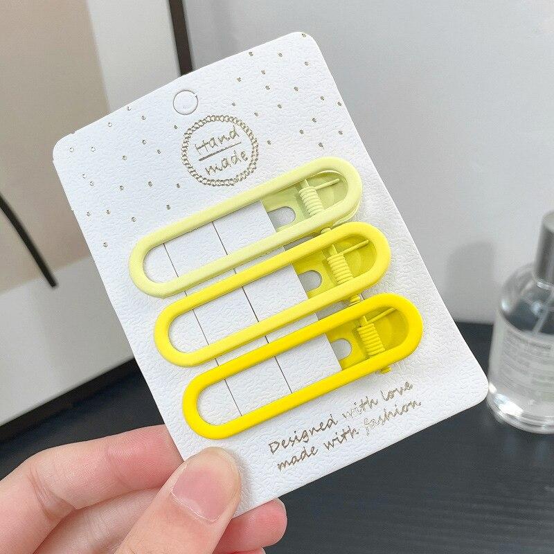 New Seamless Hair Clip Women Acetate Sheet No Bend Bangs Clip Duckbill Clip Hairpins Hair Styling Tool Women Girls