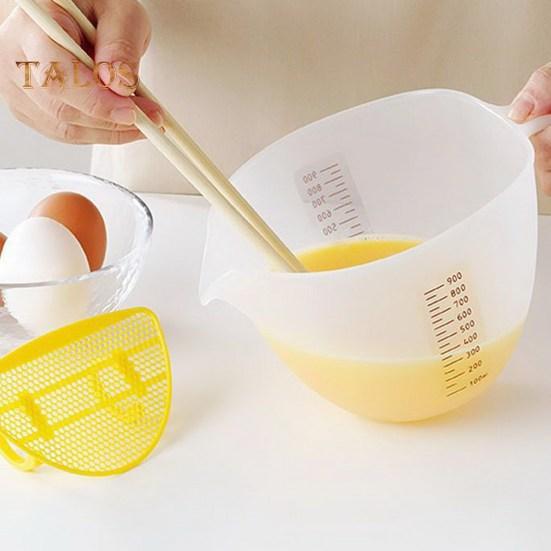 Measuring Cup with Scale Froth Filtering Wide Use Useful Baked Egg Beating Bowl Kitchen Gadget Accessories for Cooking