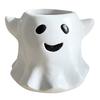 Yousheng Ghost Flowerpot, Waterproof Resin Halloween Vase, Spooky Cute Desktop Ornament, for Green Plants Holiday