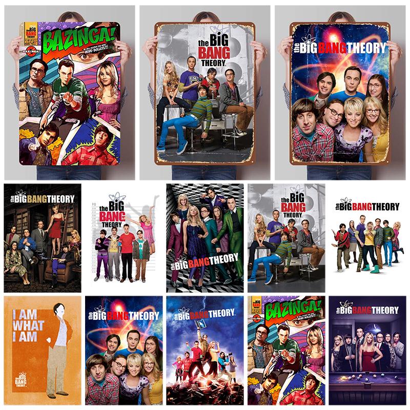 The Big Bang Theory Tv Shows Metal Posters Decor for Room Decoration Custom Metal Signs Tin Plaques for Wall Art Decoration Home