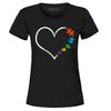 Autismus Liebe Herz Puzzleteile Damen T-Shirt Autismus Shirts