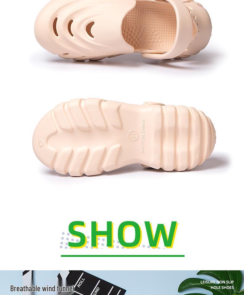 2024 Breathable Closed-Toe Sandals: Casual Beach & Garden Shoes for Couples