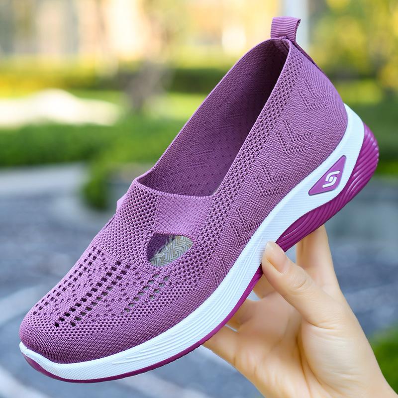Fashion Soft Sole Breathable Hollow Out Flat Shoes for Women Summer New Comfort Casual Women's Shoes