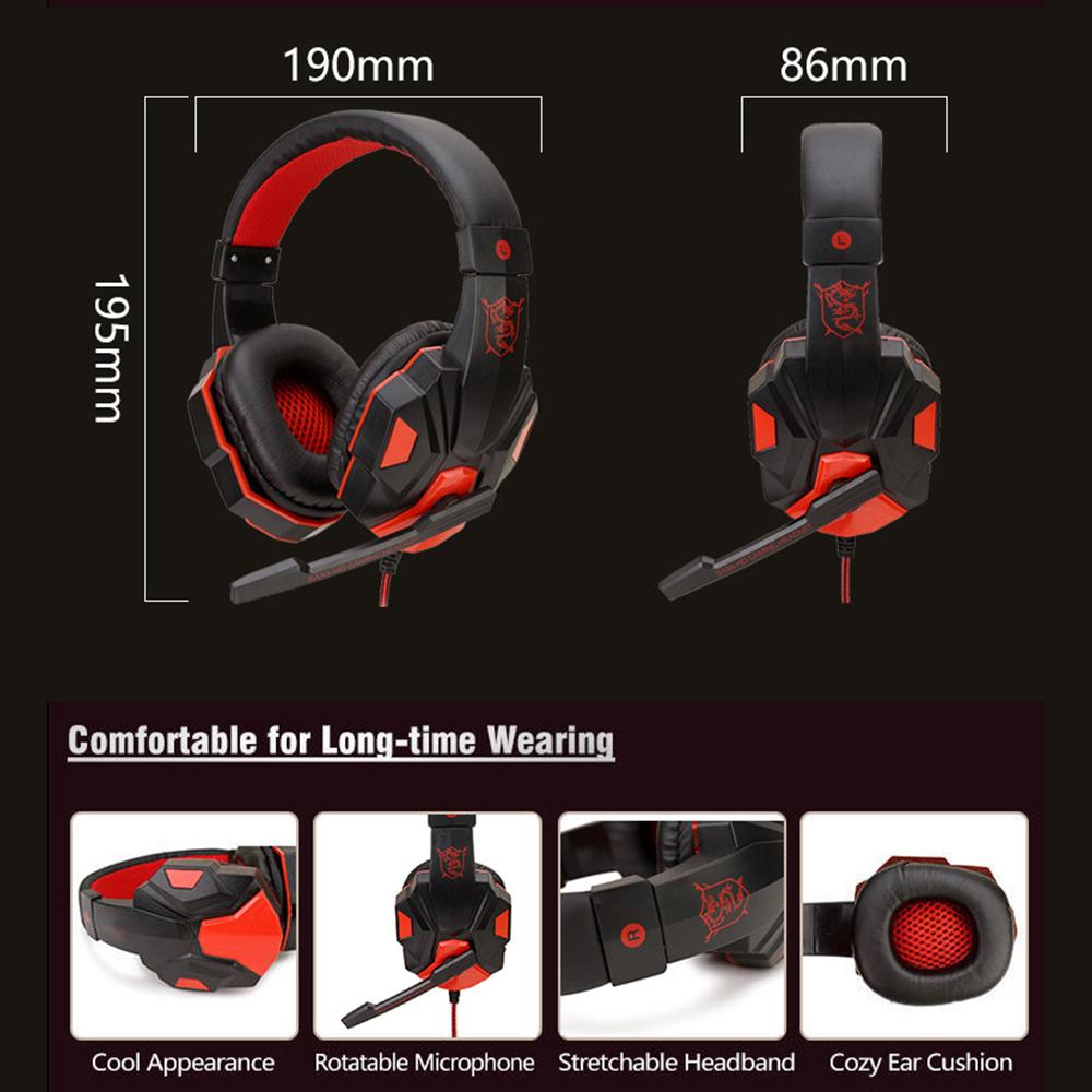 Gaming-Kopfhörer 3,5-mm-Kabel-PC-Bass-Stereo-Gamer-Headset Telefon Laptop Ohrhörer Helm Mit Mikrofon Für PS4 Xbox One Switch