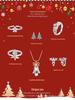Bishar Christmas Tree Open Ring: S925 Sterling Silver, Adjustable Holiday Jewelry for Women.