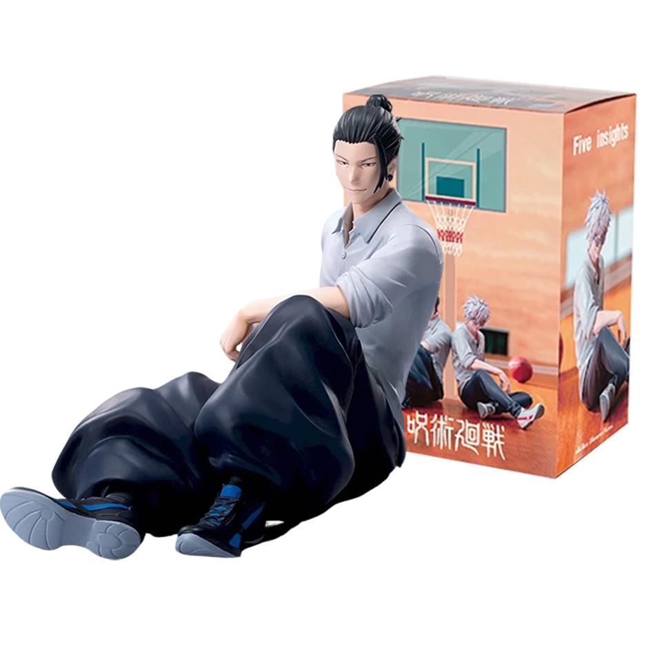 10CM Jujutsu Kaisen Anime Satoru Gojo & Geto Suguru Yumemirize Sitting Posture Action Figure Genuine Model Figurine Toy