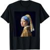 Girl with a Pearl Earring Vermeer Fine Art Painting Feminine T-Shirt