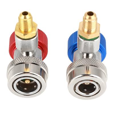 R134a Quick Connect Adapters, High Low Conversion Adapter Fittings   Conditioning Coupler Adapter with  , R134a Pressure Gauge Manifold Pipe Conne