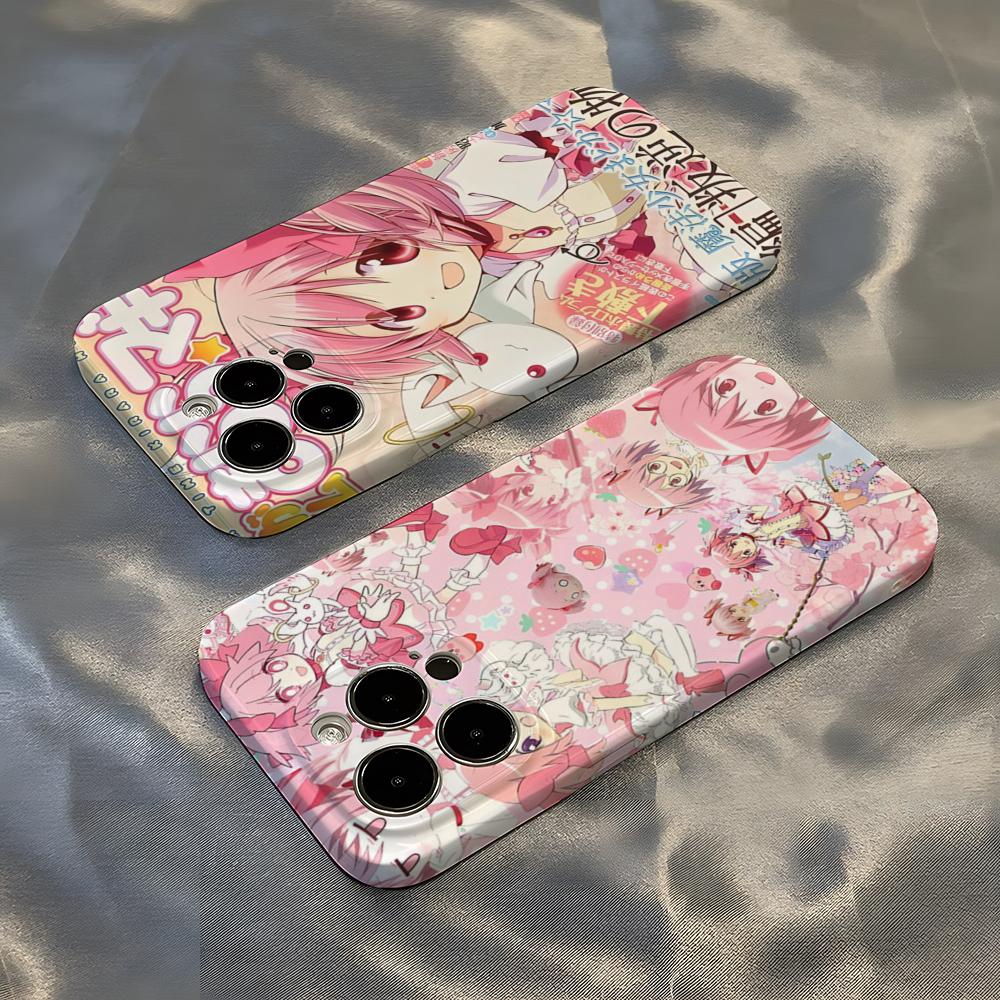 Magi Madoka Magica Phone Case For IPhone 16 Pro Max 15 14 13 12 11 Pro11 Mini 2025 16 Glossy HD Film Cover
