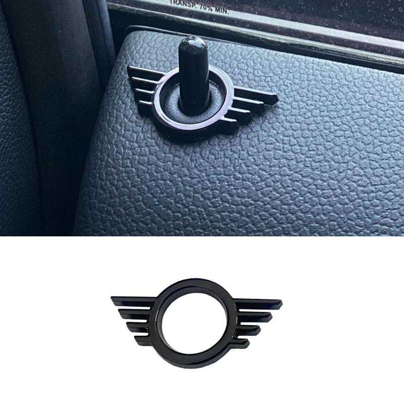 For MINI ONE Cooper S JCW R55 R56 R61 F54 F55 F56 F57 F60 Countryman Car Door Button Decoration Sticker Modification Accessories Cnjaw55