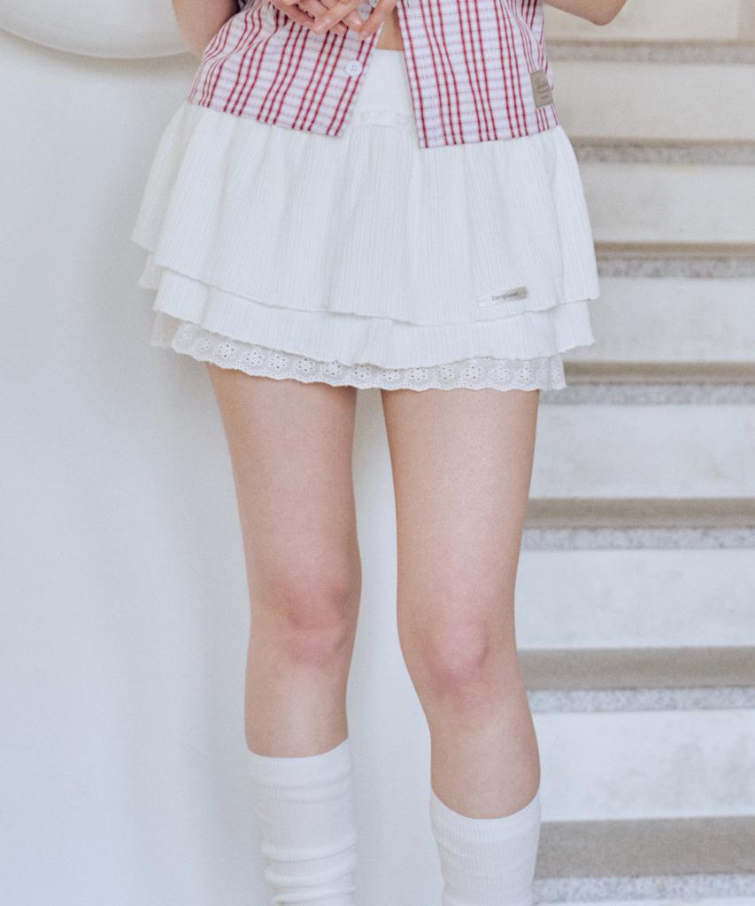 Zero Planet Ray Tutu Skirt Pants [White]