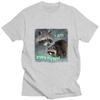 I Am Trying My Best Raccoon Meme T Shirt Funny Print Men Women T-shirt Loose Leisure Fashion Short Sleeve Cotton Cozy T Shirts