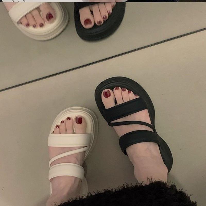 Cake Shoes Thick-soled Shoes Height-increasing Slippers Women's Shoes New and Niche Sandals