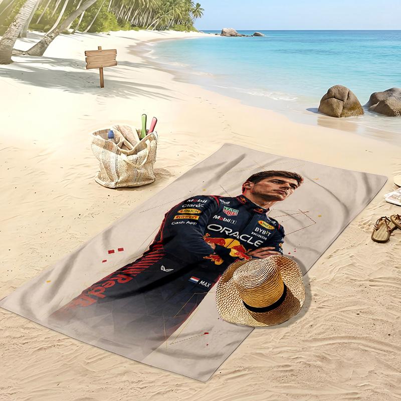 Max Verstappen Print Beach Towel Soft Portable Quick?dry Towel For Pool Summer Vacation Outdoor Sport