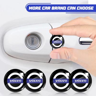 Car Door Lock Keyhole Protective Cap Key Socket Cover Trim Sticker For Volvo XC60 XC90 S60 S80 S40 V40 V60 V70 V50 XC70