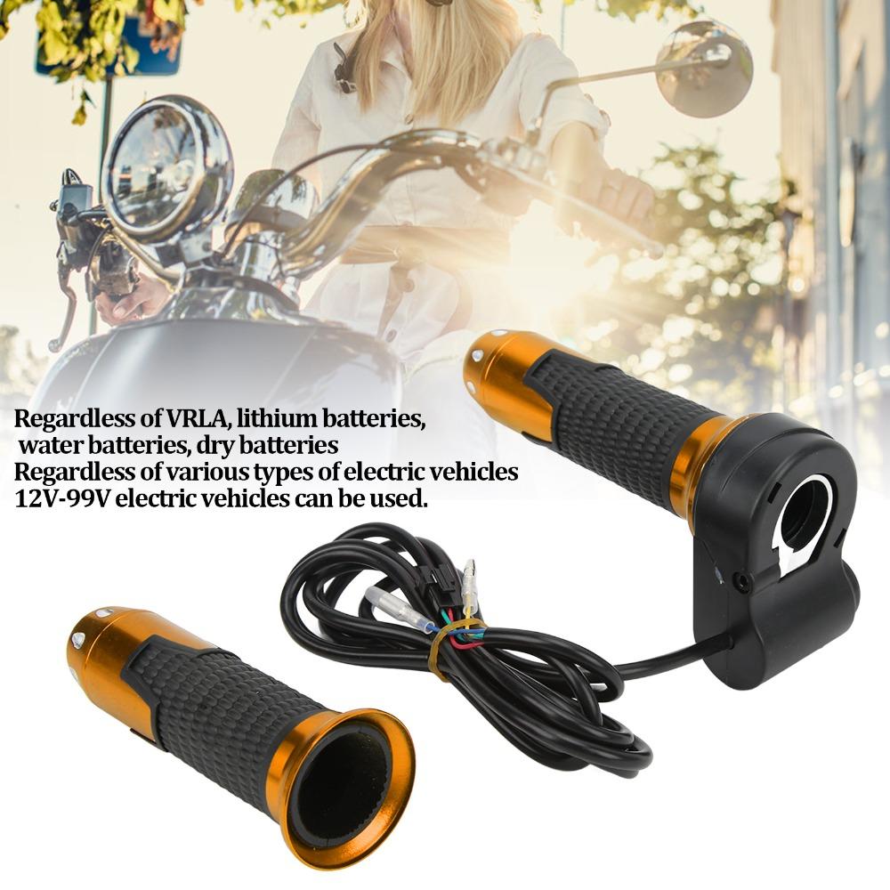 Cable 1.8m Electric Bike Throttle with Button Throttle Accelerator  Motorcycle Accessories