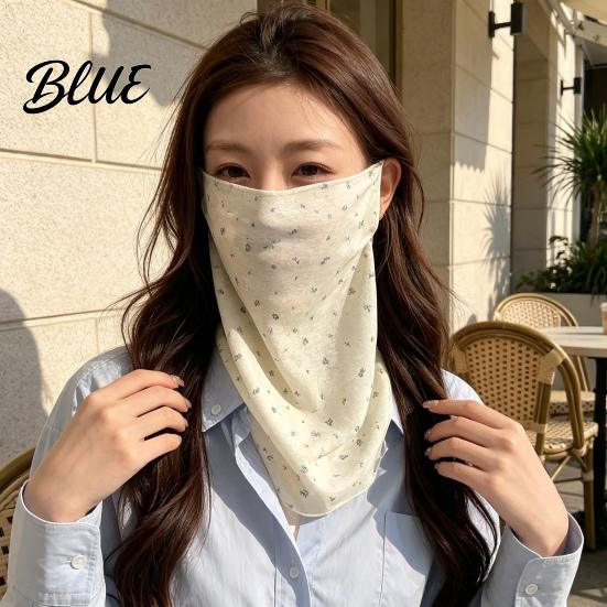 UV Protection Face Mask Women Neck Sun Mask  Cotton Dot Print Blocking Scarf Cover  Foldable Gaiter for Driving Cycling Camping Outdoor Travel