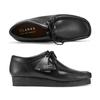 Clarks Wallabee Schwarzer Leder Loafer 26155514